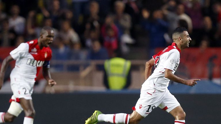 Mounir Obbadi: Celebrates after scoring for Monaco