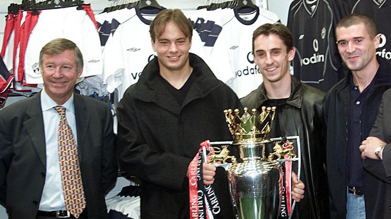 Sir Alex Ferguson and Mark Bosnich in happier times