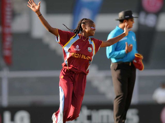 Shaquana Quintyne: Five wickets stunned England