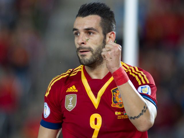 Alvaro Negredo celebrates.