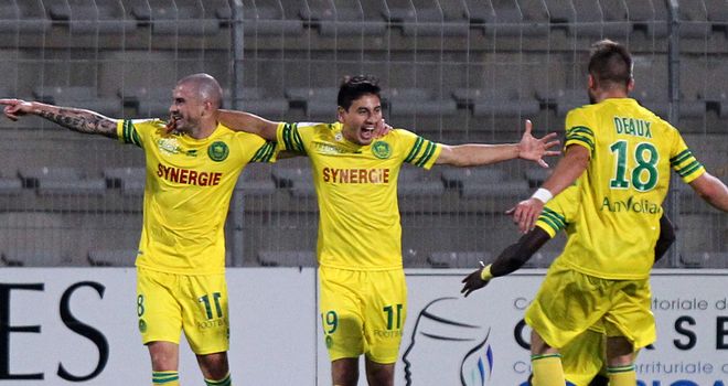 Alejandro Bedoya celebrates after scoring the only goal of the game