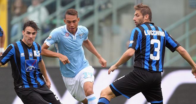 Lazio's Bryan Perea goes on a run