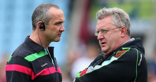 Tony O'Shea and coach John Kingston: Hoping to overcome a slow start to season