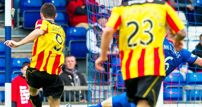 Kris Doolan: On target for Partick on Sunday afternoon