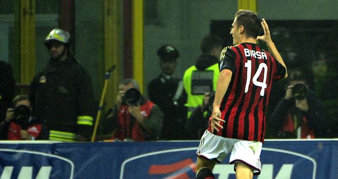 Valter Birsa celebrates his goal