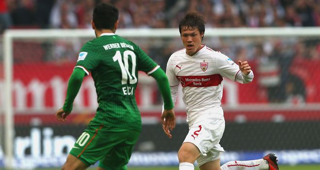 Gotoku Sakai in action for Stuttgart