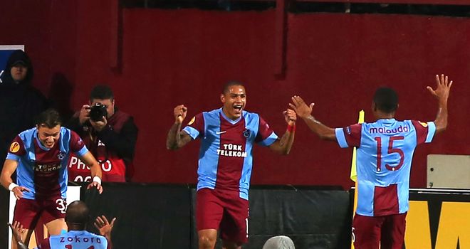 Tranzonspor: Celebrate goal against Lazio