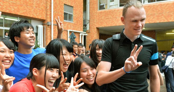 Chris Froome is in Japan for the Criterium de Saitama