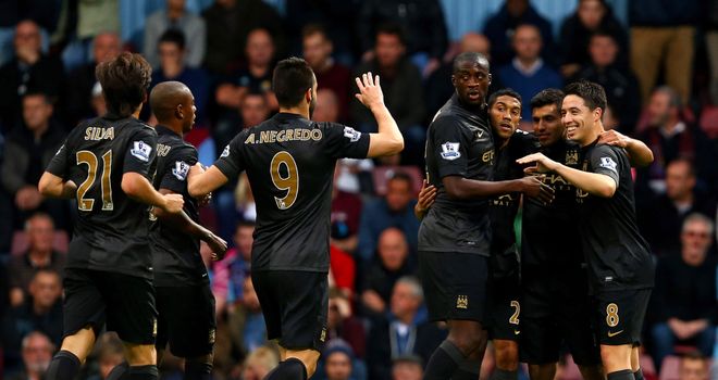 Sergio Aguero: Celebrates in victory at West Ham