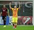 Lionel Messi: Celebrates his equaliser for Barca