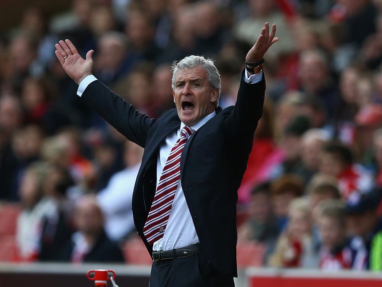 Mark Hughes: Hoping for a spot of luck at Old Trafford