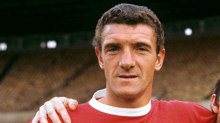 Munich survivor Bill Foulkes pictured in 1968