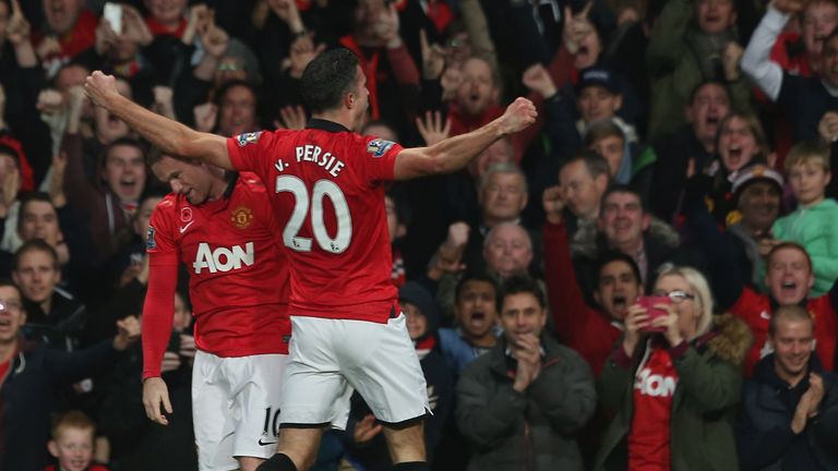 Robin van Persie: On target against Arsenal