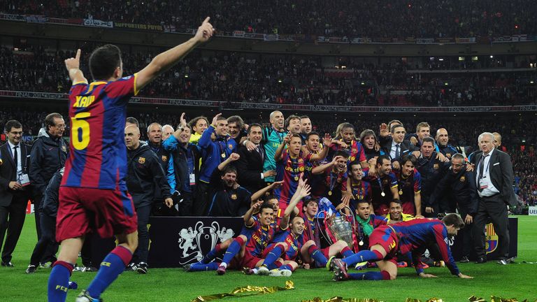 Xavi has won 23 trophies with the Catalan club