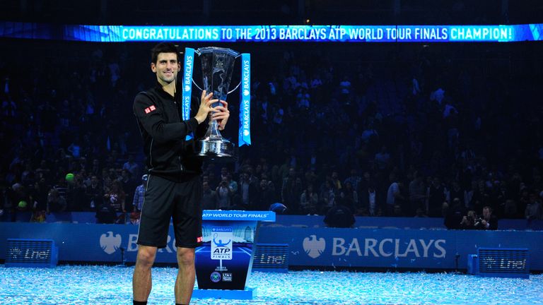 Novak Djokovic: Took home the ATP World Tour Finals trophy for the second straight year