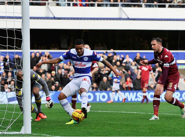 Jermaine Jenas scores for QPR.