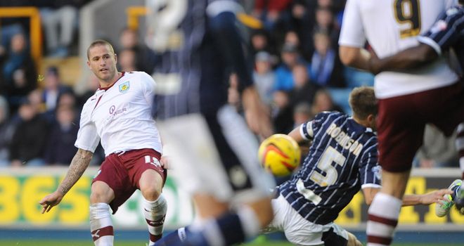 Kightly's shot deflects off Lowry for the equaliser