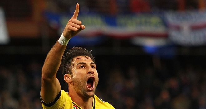 Lorik Cana of Lazio celebrates his late goal