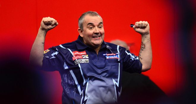 Phil Taylor: Made a flying start in his bid to win a fifth William Hill Grand Slam of Darts title
