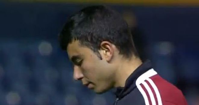 Jose Garcia made his debut for Osasuna at the weekend (Image: La Liga TV)