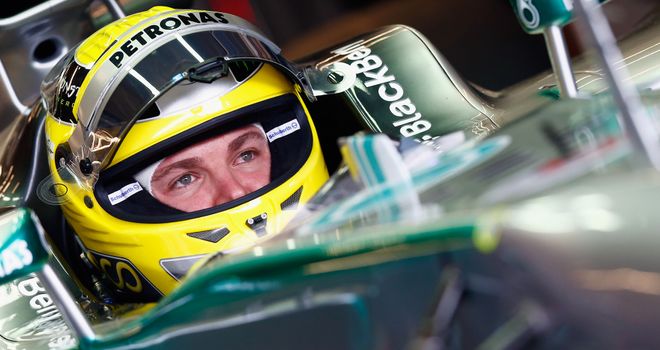 Nico Rosberg: High-speed tyre blow-out