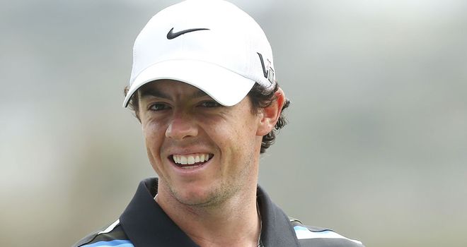 Rory McIlroy's all smiles with his new 2014 equipment