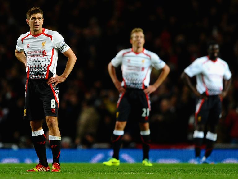 Frustration for Liverpool in the defeat at Arsenal.