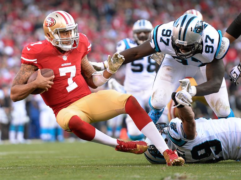 Colin Kaepernick was shackled by the Panthers' defence