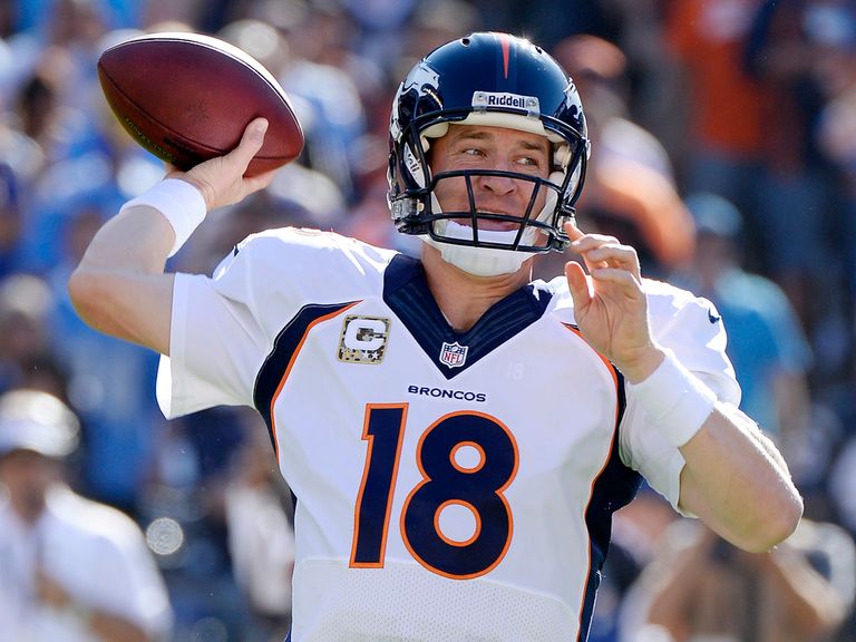 Peyton Manning: Threw four touchdown passes