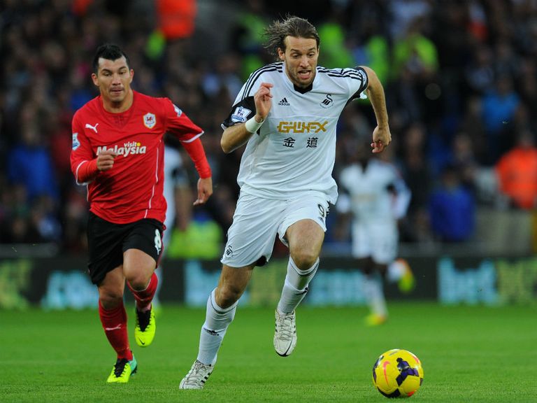Michu: Substituted in the second half of Swansea's defeat to Cardiff