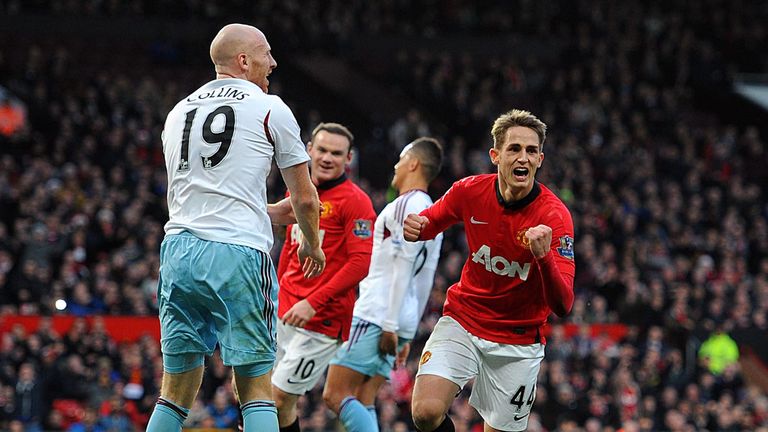 Adnan Januzaj: Celebrates his goal
