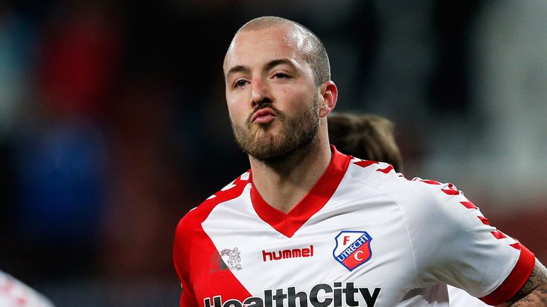 Steve De Ridder: Celebrates his equaliser against Ajax