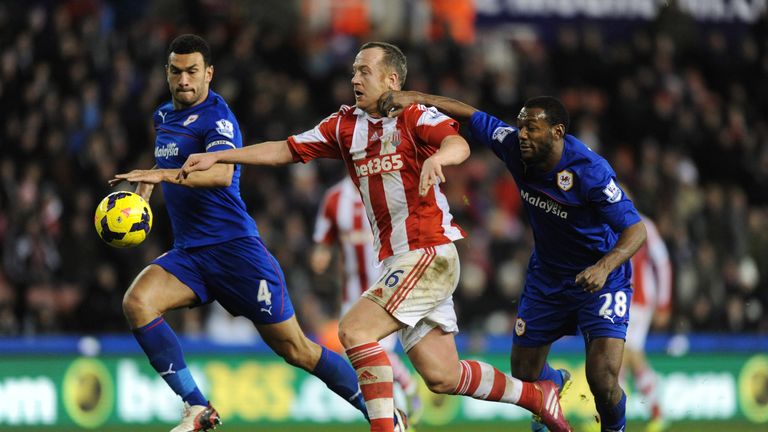 Stoke City's Charlie Adam looked threatening throughout
