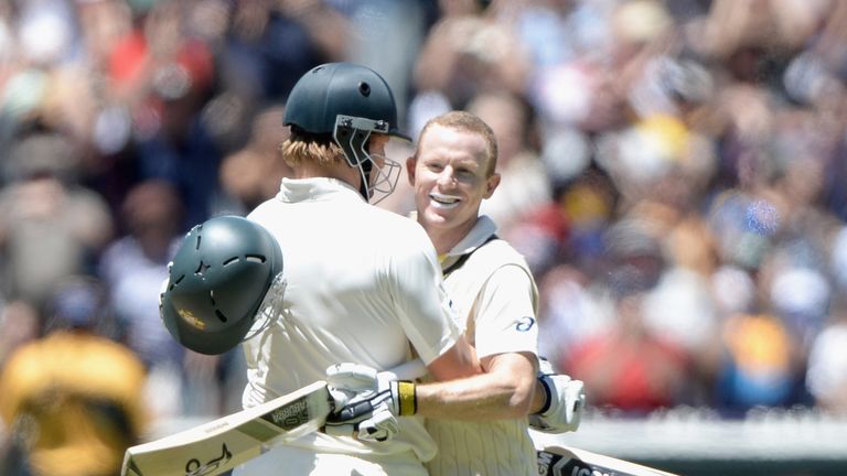 Chris Rogers (R): Scored a century on the day Australia went 4-0 up in the series