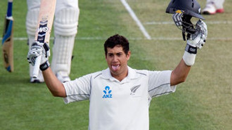 Ross Taylor: Celebrates his century