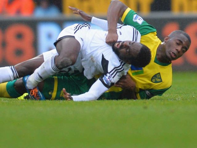 Nathan Dyer suffered an injury against Norwich