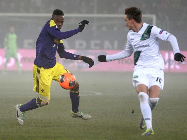 Roland Lamah in action for Swansea