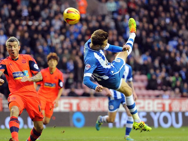 Nick Powell scores for Wigan