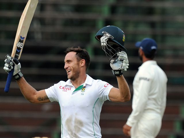 Faf du Plessis: Hit a century in thrilling draw