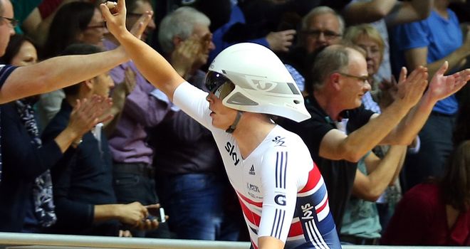 Owain Doull lapped the rest of the field on the way to scratch gold