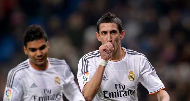 Angel Di Maria: On target for Real in semi-final first leg