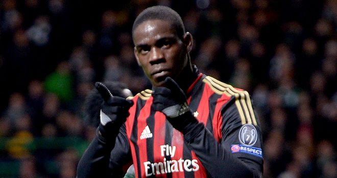 Mario Balotelli: Hit the winner for AC Milan