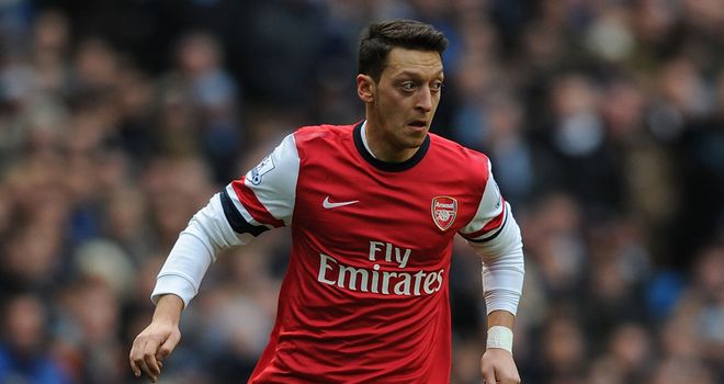 Mesut Ozil: Relishing frantic Premier League pace
