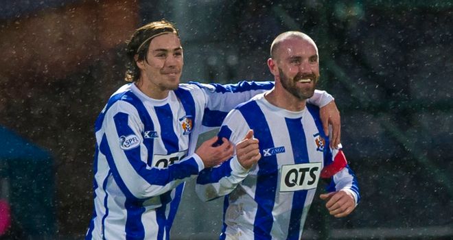 Kris Boyd: Congratulated by Jackson Irvine after his match-winner