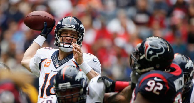 Peyton Manning: Denver Broncos quarterback took his season's tally to 51 touchdown passes