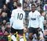 Danny Welbeck: Manchester United forward celebrates at Villa Park