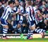 Nicolas Anelka (centre): West Brom striker caused controversy with goal celebration