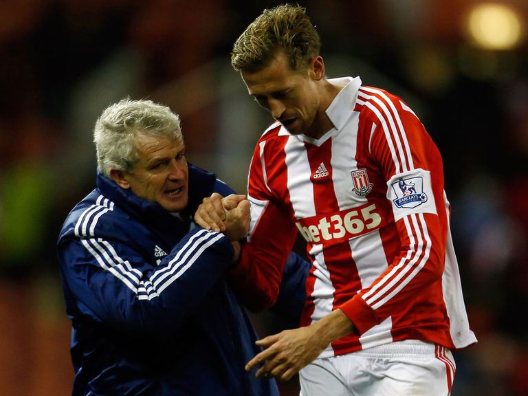 Peter Crouch: Stoke striker won't be sold by Mark Hughes