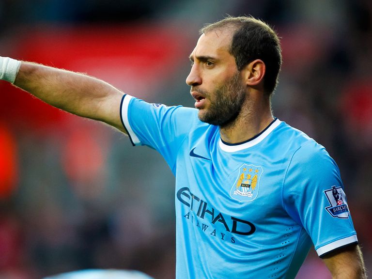 Pablo Zabaleta: Will miss a couple of weeks through injury