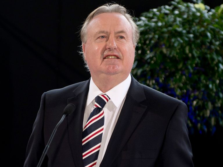 David Somers at the Rangers AGM.